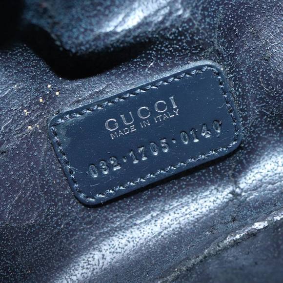 GUCCI Vanity Cosmetic Pouch Suede Black 032 1705 0140 Auth 70384 - Picture 12 of 16